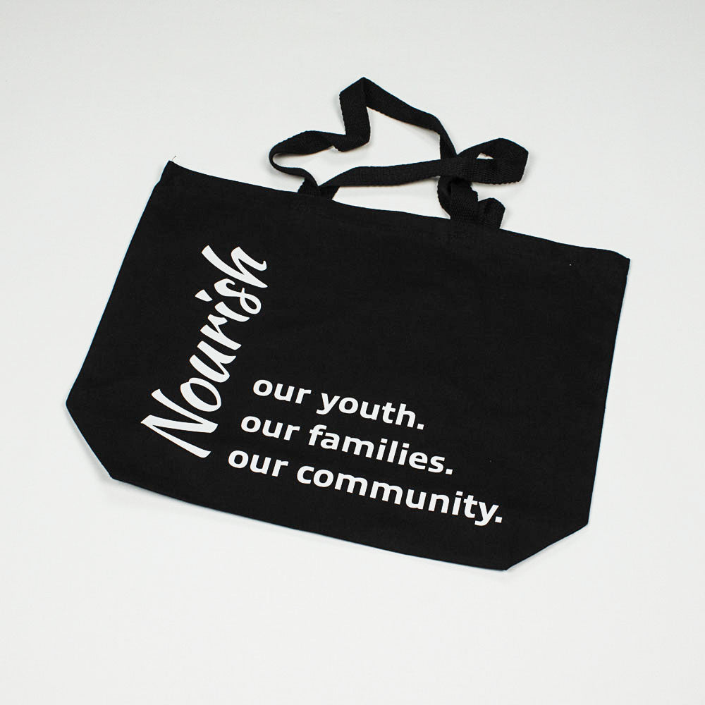 Black Jumbo Heavy Cotton Canvas Tote Bags