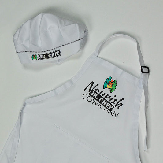 White Jr. Chef Set Hat + Apron