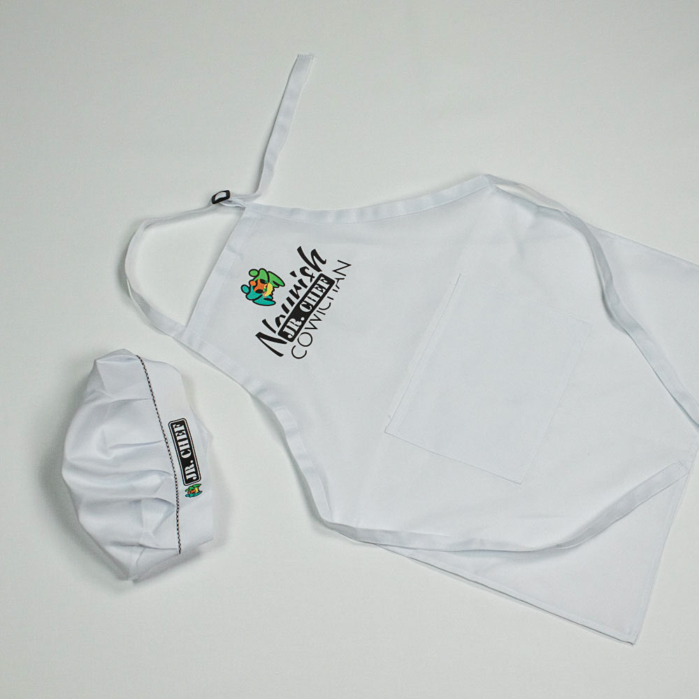 White Jr. Chef Set Hat + Apron